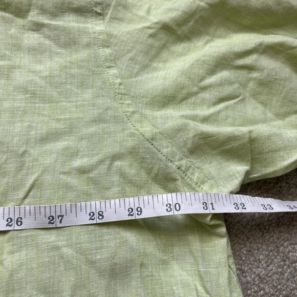Tommy Bahama Linen Shirt Men 4XB Guayabera Button Down Green Relax Casual Beach - Picture 4 of 7